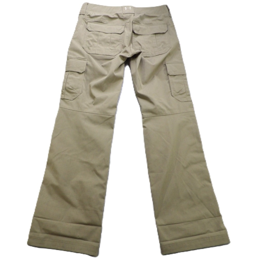Under Armour Storm Cargo Pants Women 4 Beige Tactical Loose Utility Hiking Trek